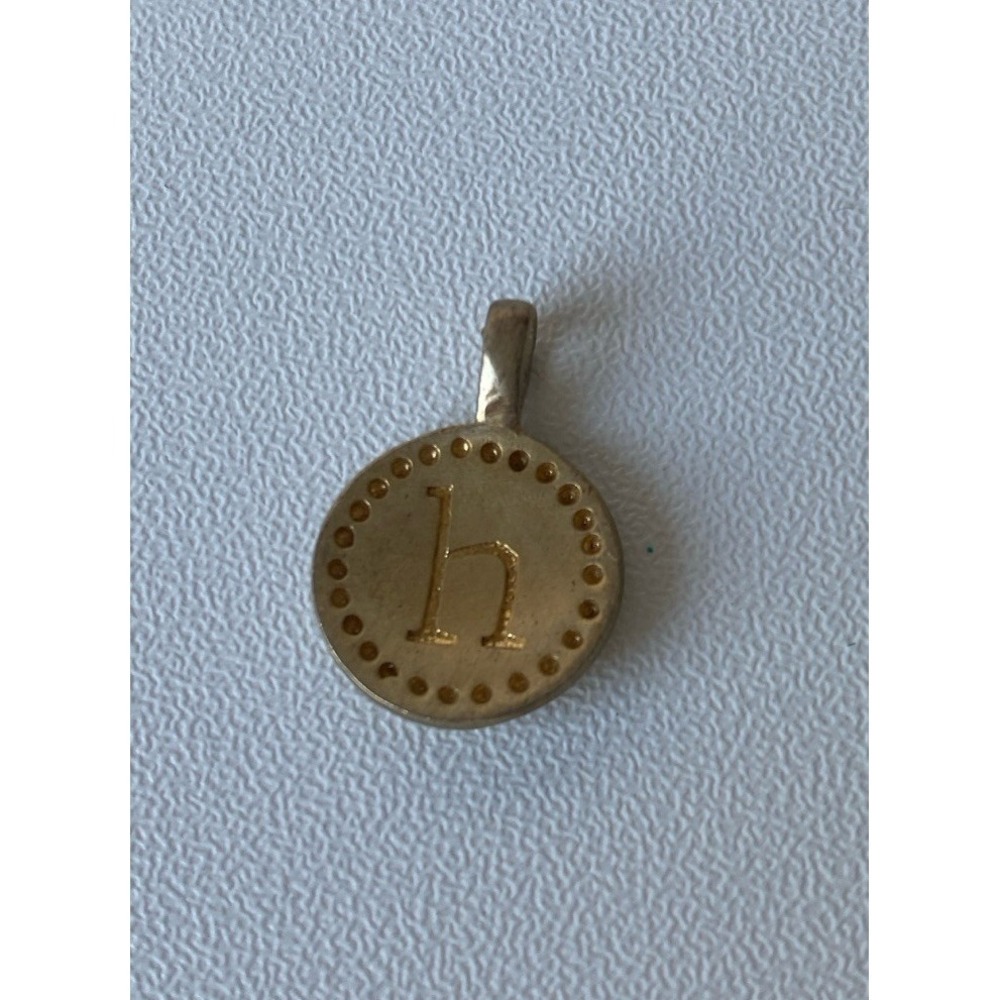 Stella & Dot 925 Sterling Silver‎ Initial "h" Letter Charm